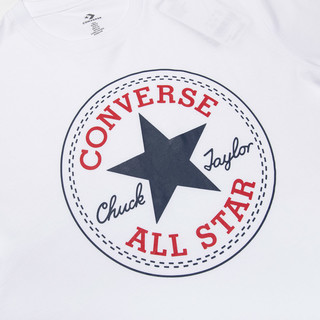 CONVERSE 匡威 All Star系列 男子运动T恤 10007887-102 白色 XS