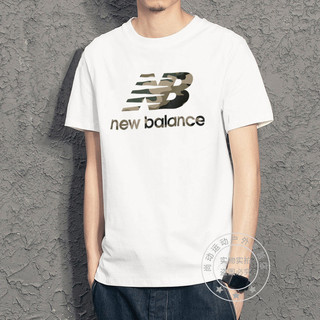 new balance 中性运动T恤 AMT01581WT 白 M