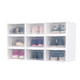 25日0点前150件：爱丽思日式透明组合鞋盒可叠加男女鞋盒防尘防潮简约收纳箱 9个装*2件