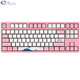 AKKO 3087 机械键盘 世界巡回东京樱花键盘 游戏键盘 女性 电竞 87键  粉色 粉轴