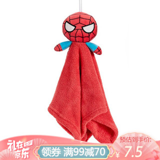 名创优品（MINISO）Marvel漫威 挂式擦手巾 不掉毛强吸水抹手毛巾方巾童巾 蜘蛛侠 *4件