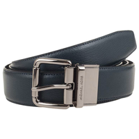 MICHAEL KORS 迈克·科尔斯 BELT系列男士牛皮革按扣腰带礼盒款36F9LBLY4L NAVY BLK