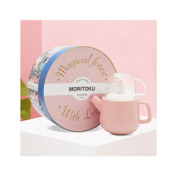 日本MORITOKU 创意水杯 马克杯 情侣杯 咖啡杯壶套装礼盒装 壶400ml+杯子250ml