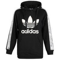 adidas Originals HOODIE 女士运动卫衣 DU4427 黑/粉白 32