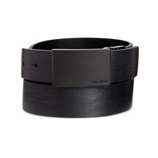 Calvin Klein 卡尔文·克莱 男士真皮双面正装皮带 Matte Black 30 32mm