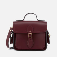 Cambridge Satchel Traveller Bag 皮质剑桥包 深红色