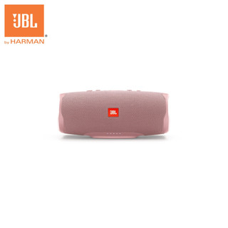 JBL Charge4 音乐冲击波四代 便携式蓝牙音箱 低音炮 户外迷你音箱 防水设计 增强版赛道扬声器粉色