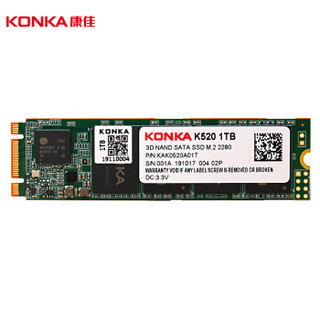 康佳 KONKA 1TB SSD固态硬盘  M.2接口(SATA总线) 2280 K520系列