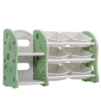 四万公里40000KM 儿童玩具收纳架 幼儿书架绘本架 宝宝收纳柜储物柜 大容量多层置物架 SWF4530 116