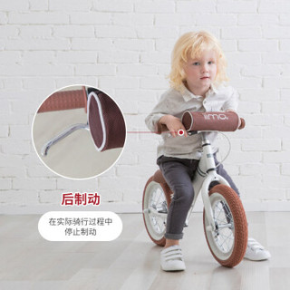 iimo 日本iimo 儿童平衡车无脚踏学步车滑步车 2-4岁 白色 铝合金车架