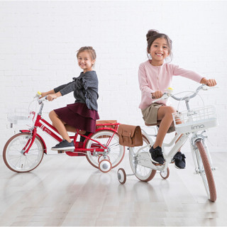 iimo 日本iimo 儿童自行车脚踏车16寸 18寸 3-8岁 白色 16寸