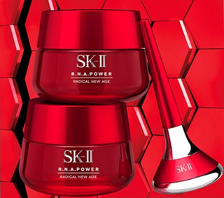 SK-II 微肌因赋活修护精华霜 磁力微振仪套装 大红瓶80g*2+导入仪*1