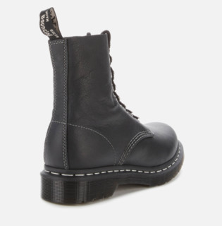 Dr.Martens 马汀博士 1460 Pascal Hdw Virginia女士皮革高帮系带马丁靴 Black UK3