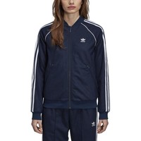 adidas Originals Acicolor系列 SST TT 女士运动夹克 DH3101 学院藏青蓝 32