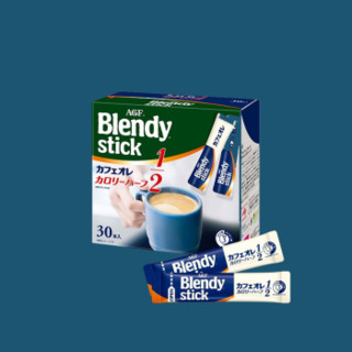 AGF Blendy 速溶咖啡 3合1香浓牛奶咖啡 1/2卡路里 5.7g*30条