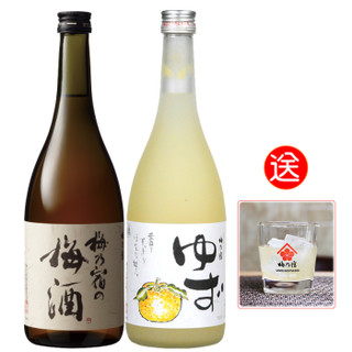 UMENOYADO 梅乃宿 梅子酒+柚子酒 组合 果酒 日本原装进口梅酒720ml