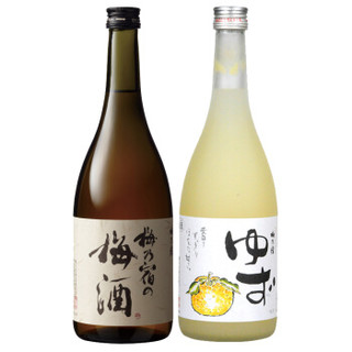 UMENOYADO 梅乃宿 梅子酒+柚子酒 组合 果酒 日本原装进口梅酒720ml