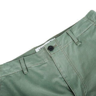 LACOSTE 拉科斯特 男士工装风休闲短裤FH9404 灰绿色XS