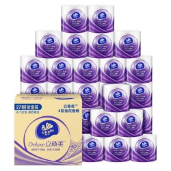 Vinda 维达 立体美 有芯卷纸 4层*128g*27卷 *5件
