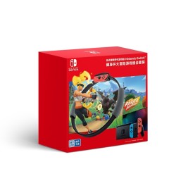 Nintendo 任天堂 Switch 国行续航增强版红蓝主机 & 健身环大冒险 体感游戏