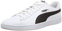 PUMA 彪马 中性款成人 Smash V2 皮革低帮运动鞋 Puma White Puma Black 9UK