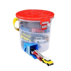 TAKARA TOMY 多美 457817 仿真小汽车收纳箱 溜溜桶