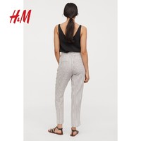 H&M 0711024 女士直筒花苞裤