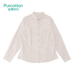 Purcotton 全棉时代 RDA0808 女款休闲文艺衬衫