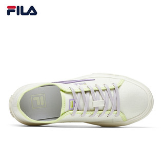 FILA 斐乐 FILA 潮流舒适休闲帆布鞋 F52W014403F 运动帆布鞋 绿紫 36.5