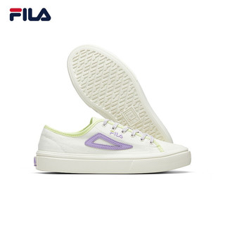 FILA 斐乐 FILA 潮流舒适休闲帆布鞋 F52W014403F 运动帆布鞋 绿紫 36.5