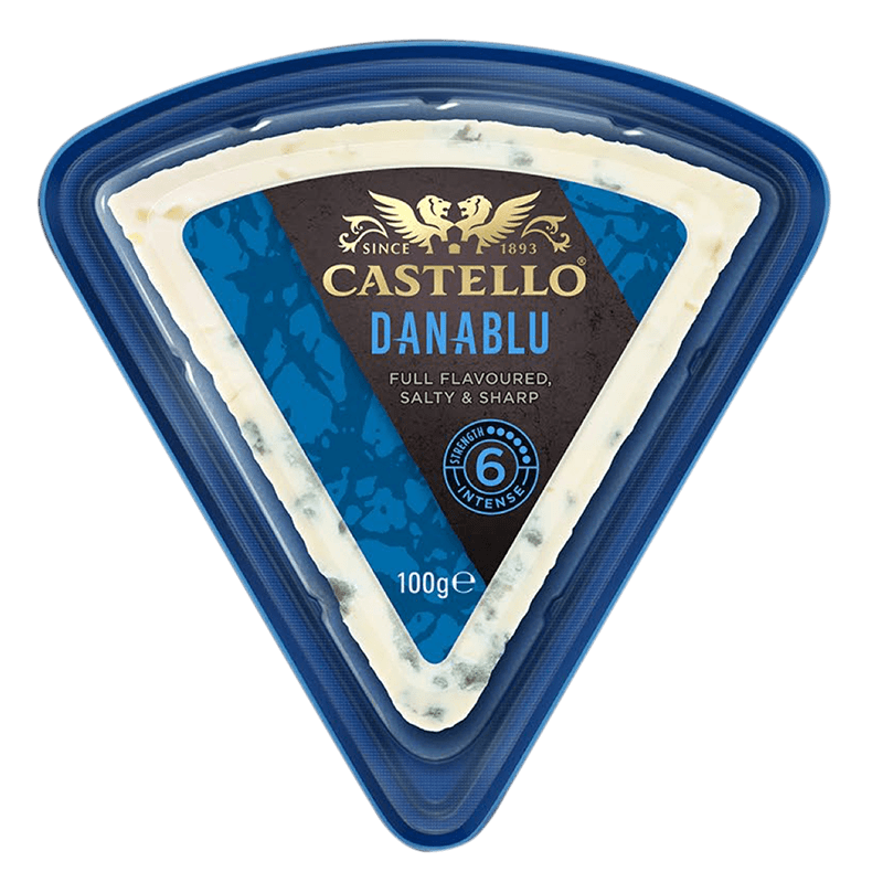 castello卡斯特丹麦蓝纹奶酪三角块100g