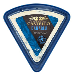 Castello 丹麦蓝纹奶酪 三角块盒 100g *5件