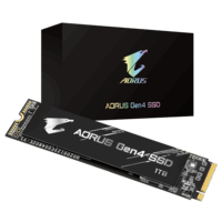 技嘉AORUS NVMe PCI-E 4.0 x4 Gen4 SSD 1TB 台式机M.2 固态硬盘