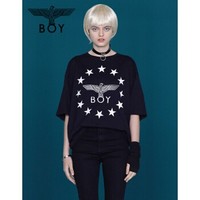Boy London B205NCT22602 星星环绕老鹰logo男女同款T恤