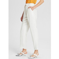 ME&CITY 547647 女士麻质锥形裤