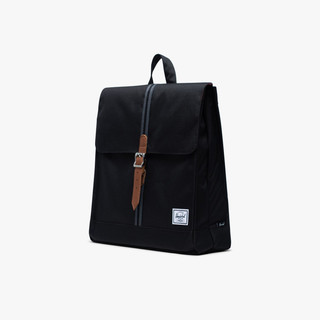 Herschel City 中号校园双肩包男书包背包潮牌女 ins 百搭10486 海军蓝/棕褐色皮革