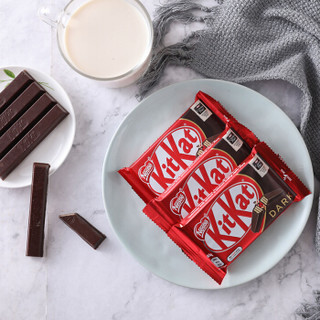 雀巢(Nestle) 进口奇巧kitkat 黑巧克力威化饼干 纯可可脂 休闲零食 分享装45g*9条