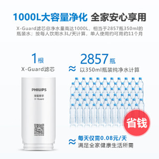 PHILIPS 飞利浦 AWP302 全新升级五重精滤高效除氯滤芯 适配净水龙头AWP3600（四支装）