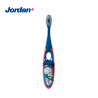 Jordan 儿童牙刷细软毛牙刷呵护牙龈 3-5岁（二段单支装） 颜色随机