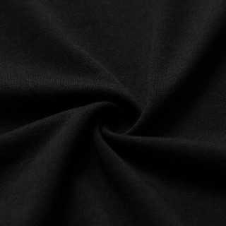 雅鹿 男士T恤 2020夏季青年创意个性简约休闲时尚青年潮流套头打底衫 19630129 黑色 XL