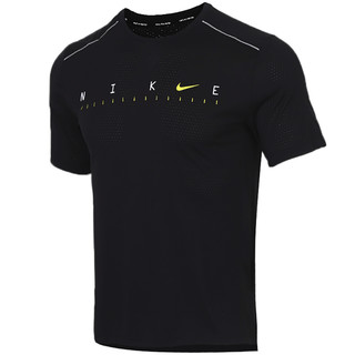 NIKE 耐克 Dri-FIT 男士运动T恤 CJ6484-010 黑色 L