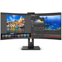 PHILIPS 飞利浦 346P1CRH 34英寸 VA 显示器(3440×1440、100Hz、HDR400)