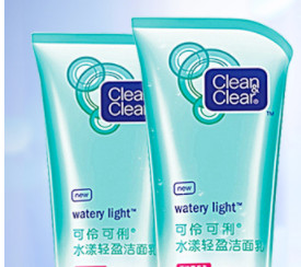 Clean&Clear 可伶可俐 水漾轻盈洁面乳 100g*2