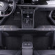 牧斯 加厚丝圈汽车脚垫  平铺款地毯式 黑色 特斯拉model3车型专车定制