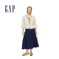 Gap 盖璞 583230 纯棉透气宽松半身裙