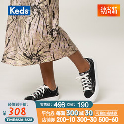 Keds 滑板鞋休闲鞋韩版帆布鞋  复古低帮女鞋小白鞋WF61535 黑色 36
