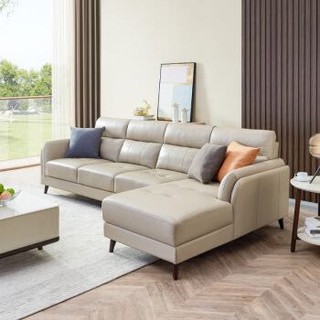 芝华仕 真皮组合沙发 北欧现代 客厅小户型组合沙发 3005