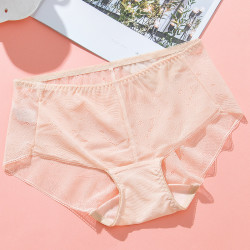 舒适无痕三角裤轻薄透气弹力女士内裤中腰内裤女