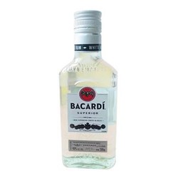 百加得 (Bacardi) 洋酒 朗姆酒 白朗姆酒 鸡尾酒 莫吉托 基酒 mojito 200ml *8件