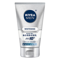 NIVEA 妮维雅 男士焕白亮肤洁面乳100ml +赠劲爽原力沐浴露50ml